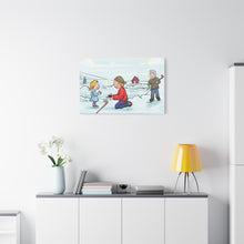 Load image into Gallery viewer, Generations of Hockey Canvas Art - Family Ice Skating Decor