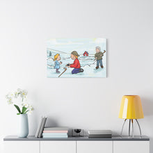 Load image into Gallery viewer, Generations of Hockey Canvas Art - Family Ice Skating Decor
