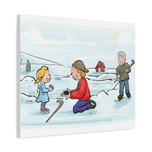 Load image into Gallery viewer, Generations of Hockey Canvas Art - Family Ice Skating Decor