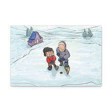 Load image into Gallery viewer, Winter Hockey Kids Canvas Wall Art - Perfect for Sports Lovers and Family Decor
