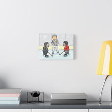 Load image into Gallery viewer, Hockey Referee Canvas Art - Whimsical Sports Decor for Ice Hockey Fans