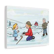 Load image into Gallery viewer, Generations of Hockey Canvas Art - Family Ice Skating Decor