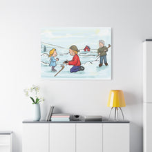Load image into Gallery viewer, Generations of Hockey Canvas Art - Family Ice Skating Decor