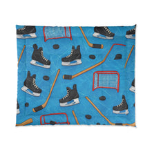 Load image into Gallery viewer, Hockey-Themed Comforter for Sports Lovers | Cozy Blanket for Fans