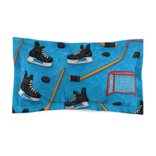 Load image into Gallery viewer, Hockey-Themed Microfiber Pillow Sham - Perfect for Sports Lovers