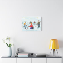 Load image into Gallery viewer, Generations of Hockey Canvas Art - Family Ice Skating Decor