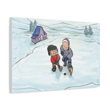 Load image into Gallery viewer, Winter Hockey Kids Canvas Wall Art - Perfect for Sports Lovers and Family Decor