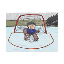 Load image into Gallery viewer, Hockey Goalie Matte Canvas Wall Art - Fun Ice Hockey Decor for Sports Lovers