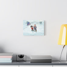 Load image into Gallery viewer, Winter Hockey Kids Canvas Wall Art - Perfect for Sports Lovers and Family Decor