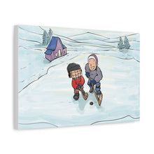 Load image into Gallery viewer, Winter Hockey Kids Canvas Wall Art - Perfect for Sports Lovers and Family Decor