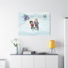 Load image into Gallery viewer, Winter Hockey Kids Canvas Wall Art - Perfect for Sports Lovers and Family Decor