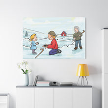 Load image into Gallery viewer, Generations of Hockey Canvas Art - Family Ice Skating Decor