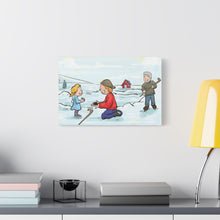 Load image into Gallery viewer, Generations of Hockey Canvas Art - Family Ice Skating Decor