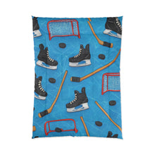 Load image into Gallery viewer, Hockey-Themed Comforter for Sports Lovers | Cozy Blanket for Fans