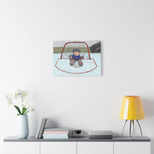Load image into Gallery viewer, Hockey Goalie Matte Canvas Wall Art - Fun Ice Hockey Decor for Sports Lovers