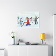 Load image into Gallery viewer, Generations of Hockey Canvas Art - Family Ice Skating Decor