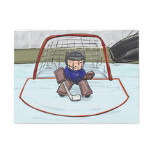 Load image into Gallery viewer, Hockey Goalie Matte Canvas Wall Art - Fun Ice Hockey Decor for Sports Lovers