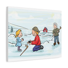 Load image into Gallery viewer, Generations of Hockey Canvas Art - Family Ice Skating Decor