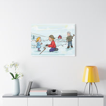 Load image into Gallery viewer, Generations of Hockey Canvas Art - Family Ice Skating Decor