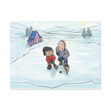 Load image into Gallery viewer, Winter Hockey Kids Canvas Wall Art - Perfect for Sports Lovers and Family Decor