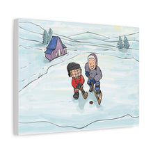 Load image into Gallery viewer, Winter Hockey Kids Canvas Wall Art - Perfect for Sports Lovers and Family Decor