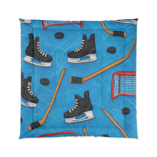 Load image into Gallery viewer, Hockey-Themed Comforter for Sports Lovers | Cozy Blanket for Fans