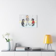 Load image into Gallery viewer, Hockey Referee Canvas Art - Whimsical Sports Decor for Ice Hockey Fans
