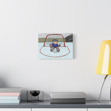 Load image into Gallery viewer, Hockey Goalie Matte Canvas Wall Art - Fun Ice Hockey Decor for Sports Lovers
