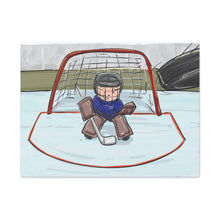 Load image into Gallery viewer, Hockey Goalie Matte Canvas Wall Art - Fun Ice Hockey Decor for Sports Lovers
