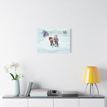Load image into Gallery viewer, Winter Hockey Kids Canvas Wall Art - Perfect for Sports Lovers and Family Decor
