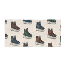 Load image into Gallery viewer, Hockey Skate Beach Towel for Sporty Summer Vibes
