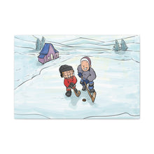 Load image into Gallery viewer, Winter Hockey Kids Canvas Wall Art - Perfect for Sports Lovers and Family Decor
