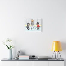 Load image into Gallery viewer, Hockey Referee Canvas Art - Whimsical Sports Decor for Ice Hockey Fans
