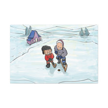 Load image into Gallery viewer, Winter Hockey Kids Canvas Wall Art - Perfect for Sports Lovers and Family Decor
