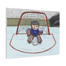 Load image into Gallery viewer, Hockey Goalie Matte Canvas Wall Art - Fun Ice Hockey Decor for Sports Lovers
