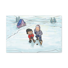 Load image into Gallery viewer, Winter Hockey Kids Canvas Wall Art - Perfect for Sports Lovers and Family Decor
