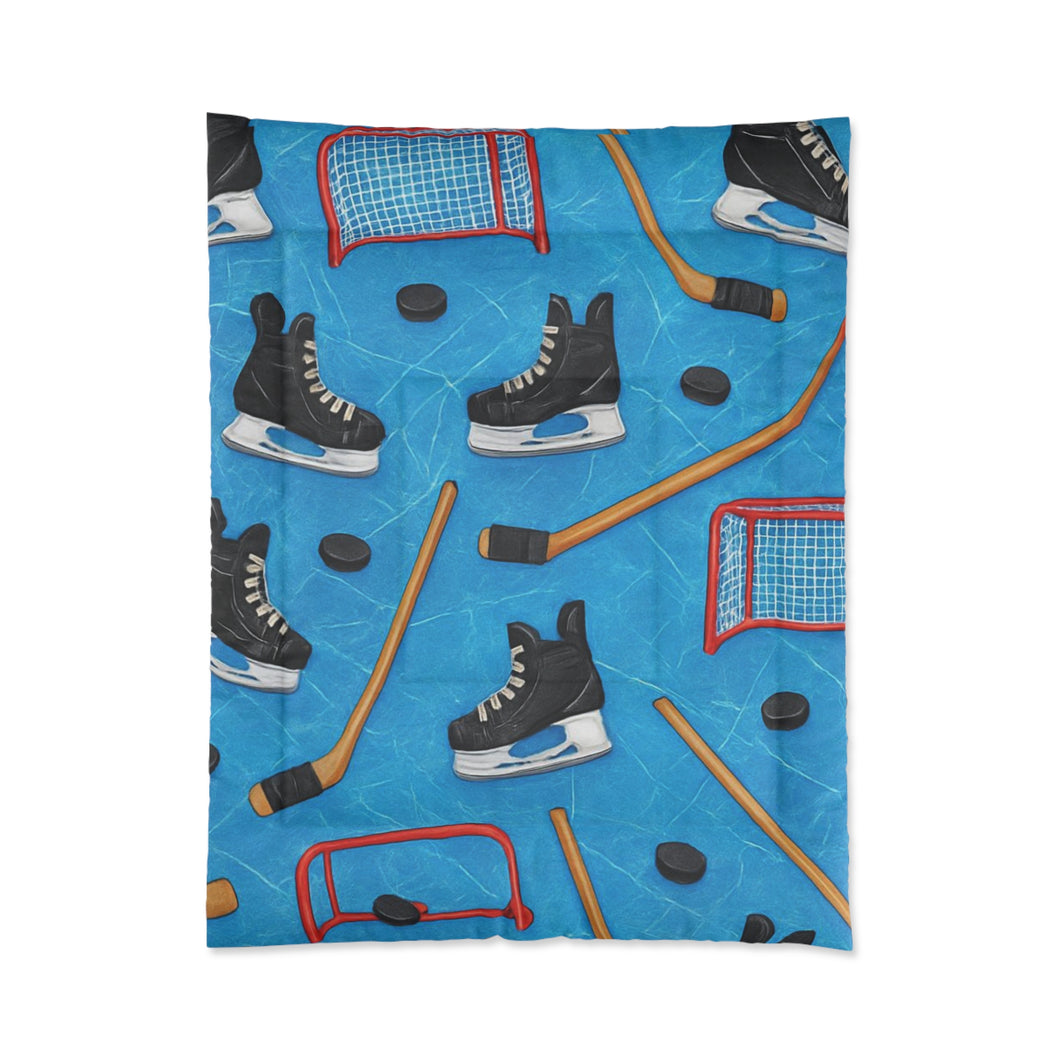 Hockey-Themed Comforter for Sports Lovers | Cozy Blanket for Fans