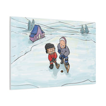 Load image into Gallery viewer, Winter Hockey Kids Canvas Wall Art - Perfect for Sports Lovers and Family Decor
