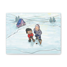 Load image into Gallery viewer, Winter Hockey Kids Canvas Wall Art - Perfect for Sports Lovers and Family Decor
