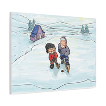 Load image into Gallery viewer, Winter Hockey Kids Canvas Wall Art - Perfect for Sports Lovers and Family Decor
