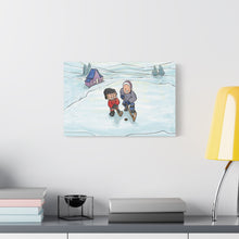 Load image into Gallery viewer, Winter Hockey Kids Canvas Wall Art - Perfect for Sports Lovers and Family Decor

