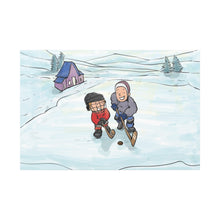 Load image into Gallery viewer, Winter Hockey Kids Canvas Wall Art - Perfect for Sports Lovers and Family Decor
