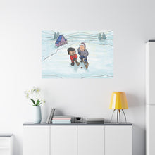 Load image into Gallery viewer, Winter Hockey Kids Canvas Wall Art - Perfect for Sports Lovers and Family Decor
