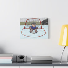 Load image into Gallery viewer, Hockey Goalie Matte Canvas Wall Art - Fun Ice Hockey Decor for Sports Lovers

