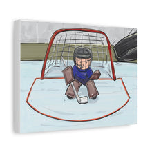 Load image into Gallery viewer, Hockey Goalie Matte Canvas Wall Art - Fun Ice Hockey Decor for Sports Lovers
