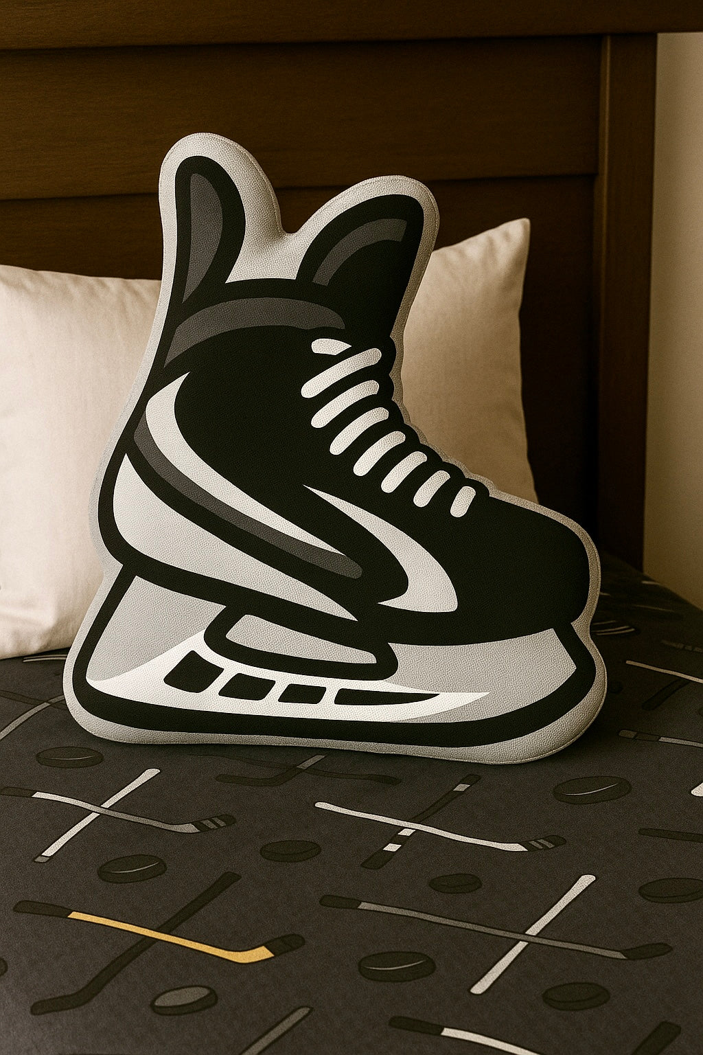 Hockey Skate Pillow - Kid’s Bedroom Decor