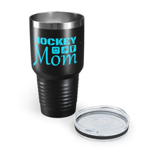 Load image into Gallery viewer, 30oz. Hockey Mom Teal on Black Ringneck Tumbler
