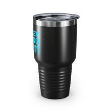 Load image into Gallery viewer, 30oz. Hockey Mom Teal on Black Ringneck Tumbler
