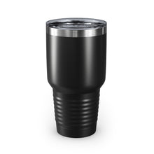 Load image into Gallery viewer, 30oz. Hockey Mom Teal on Black Ringneck Tumbler
